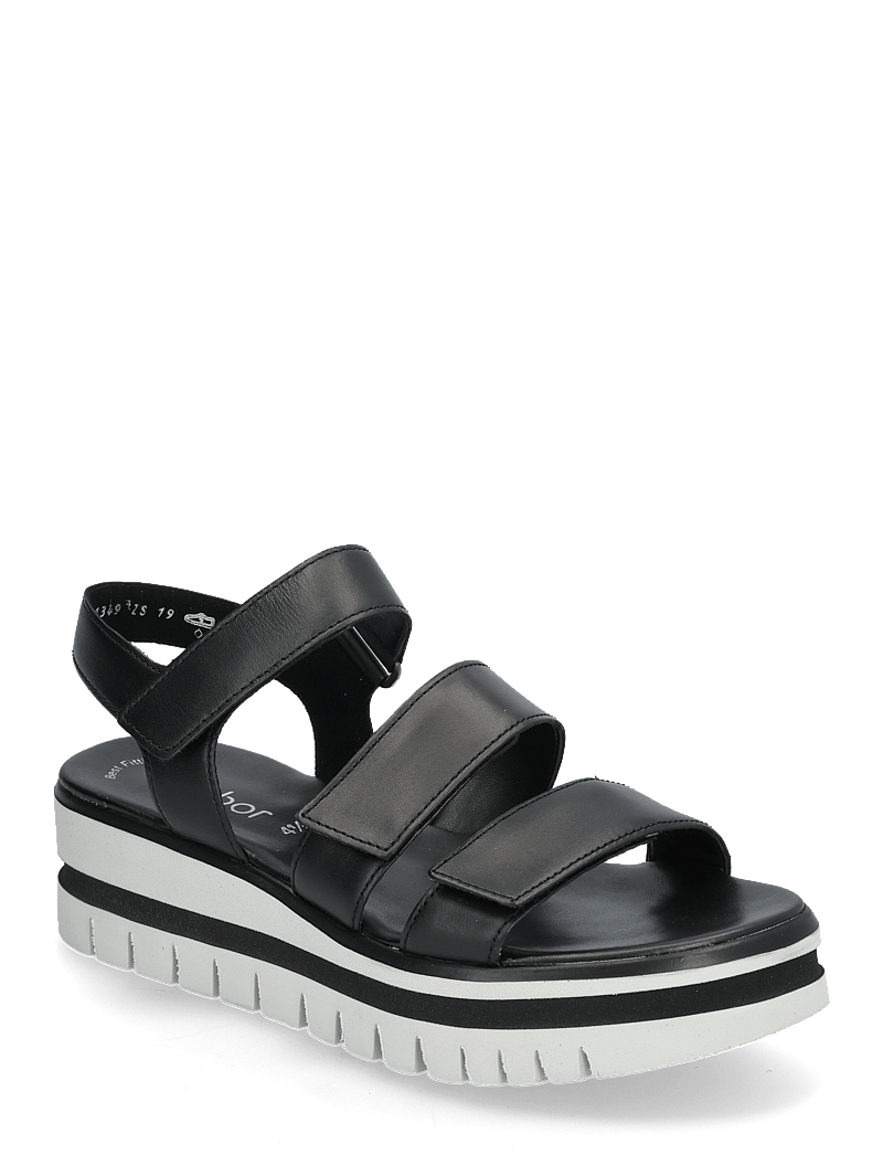 Gabor - Sandal - platta sandaler - black - 0