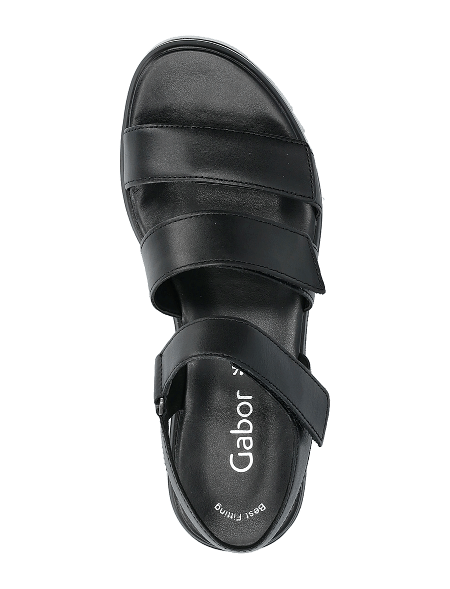 Gabor - Sandal - flache sandalen - black - 3