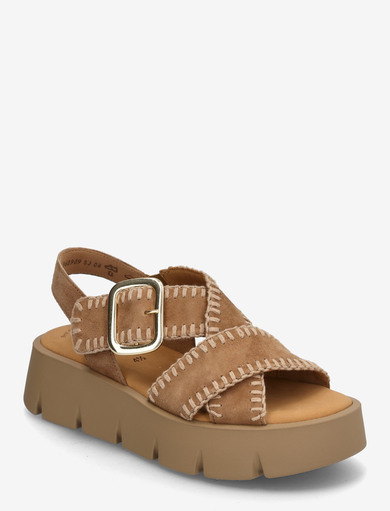 Gabor - Sandal - flache sandalen - camel - 0