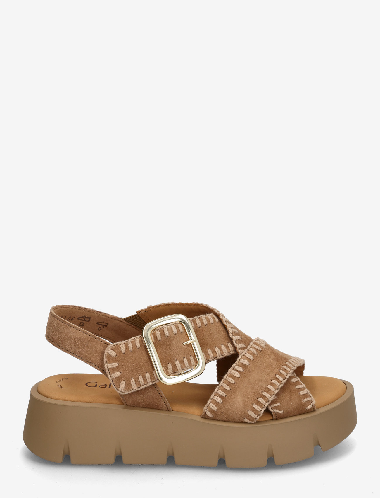 Gabor - Sandal - flache sandalen - camel - 1