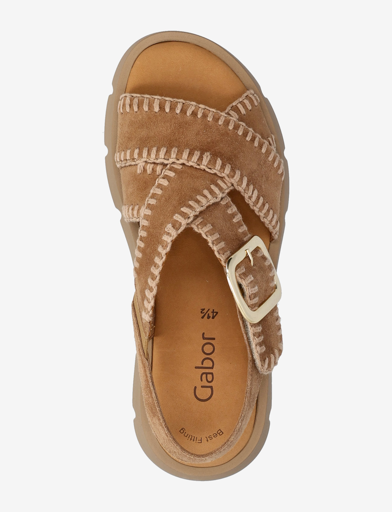 Gabor - Sandal - flache sandalen - camel - 3