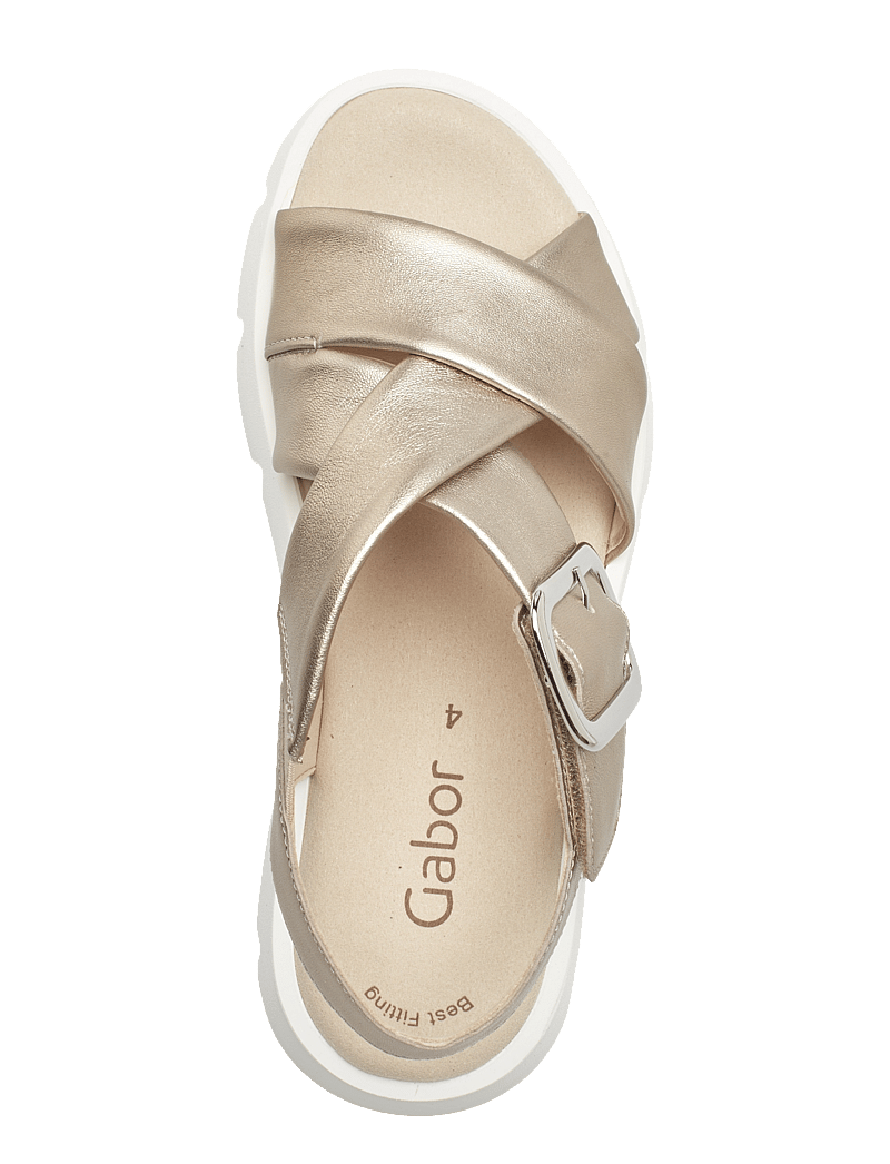 Gabor - Sandal - platåsandaler - soft gold - 3