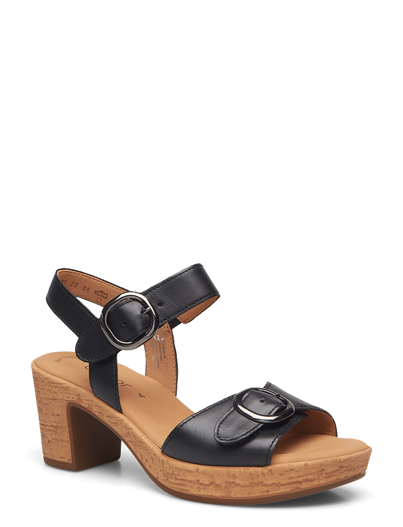 Gabor - Ankle-strap sandal - sandaletten - black - 0