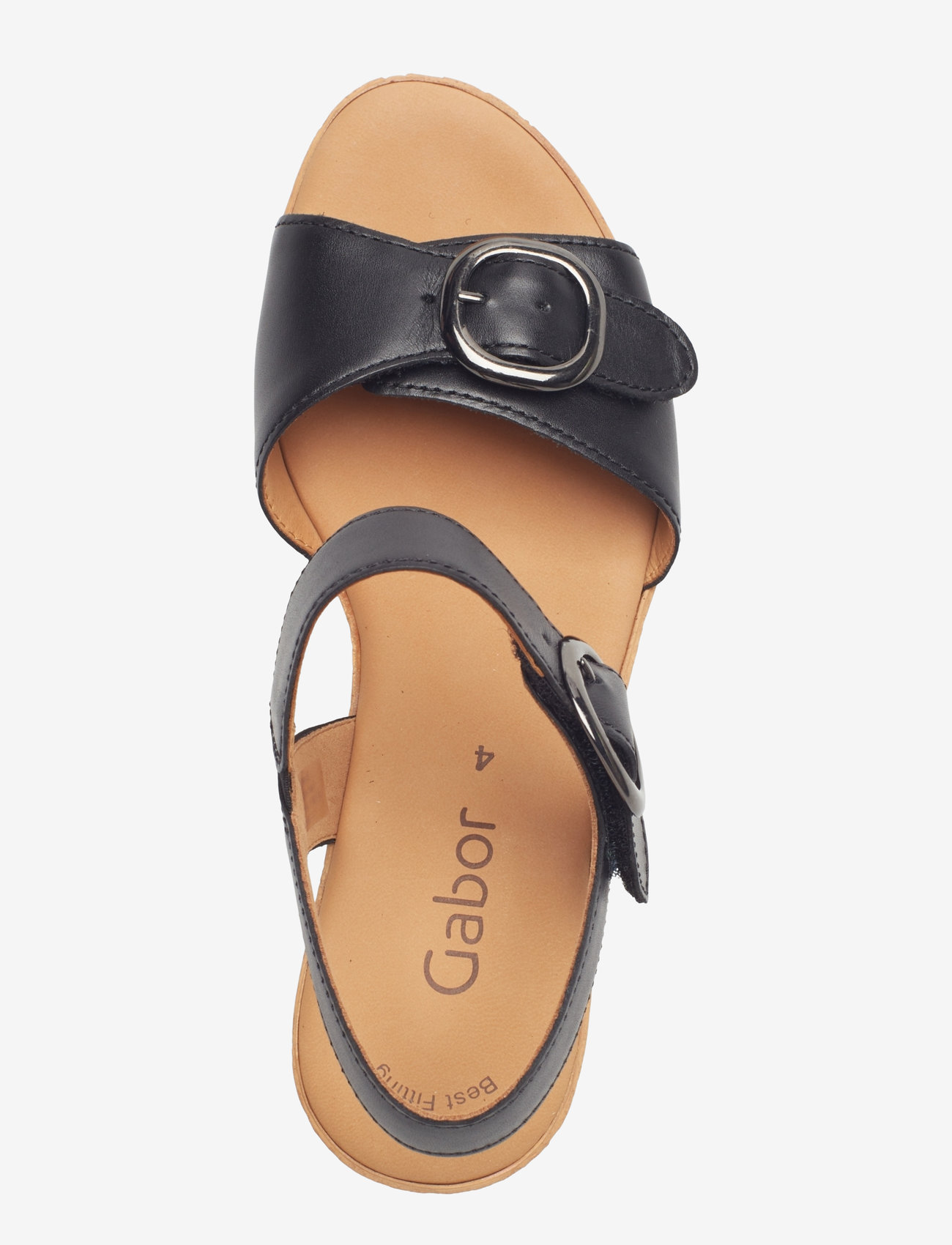 Gabor - Ankle-strap sandal - heeled sandals - black - 3