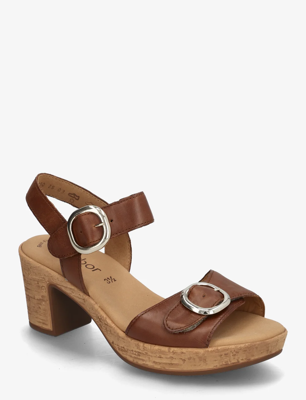 Gabor - Ankle-strap sandal - sandaletten - cognac - 0