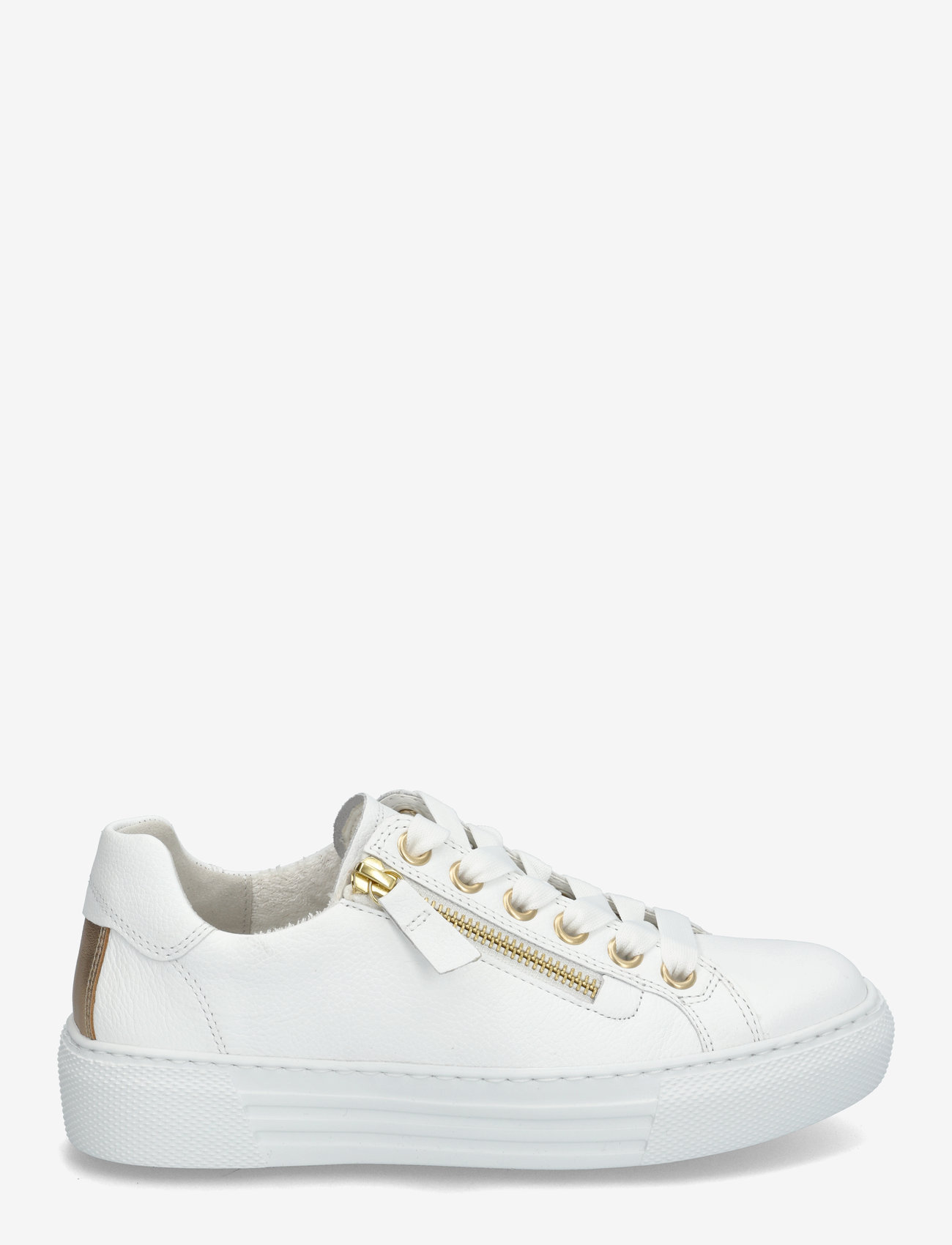 Gabor - Sneaker - niedrige sneakers - white, gold - 1