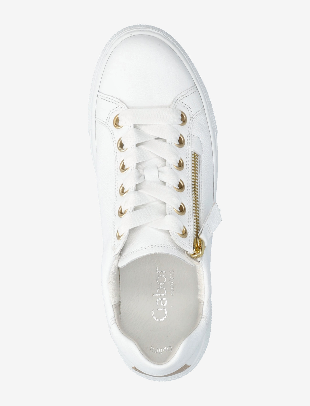 Gabor - Sneaker - niedrige sneakers - white, gold - 3