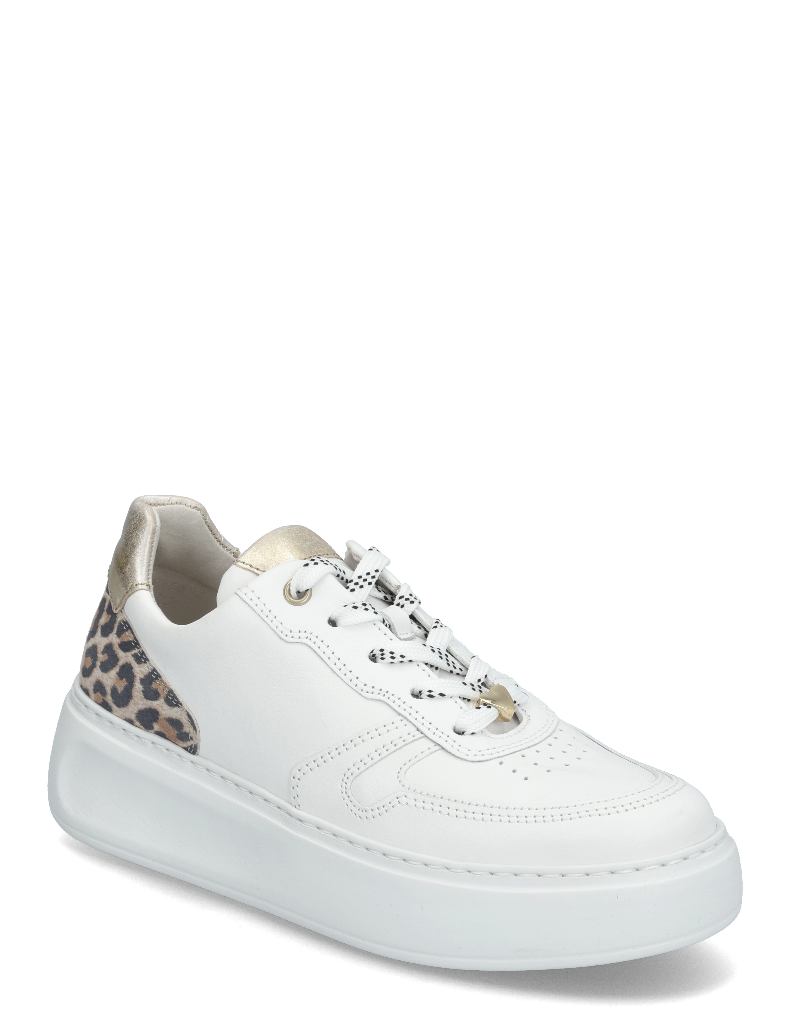 Sneaker - WHITE, LEOPARD, GOLD