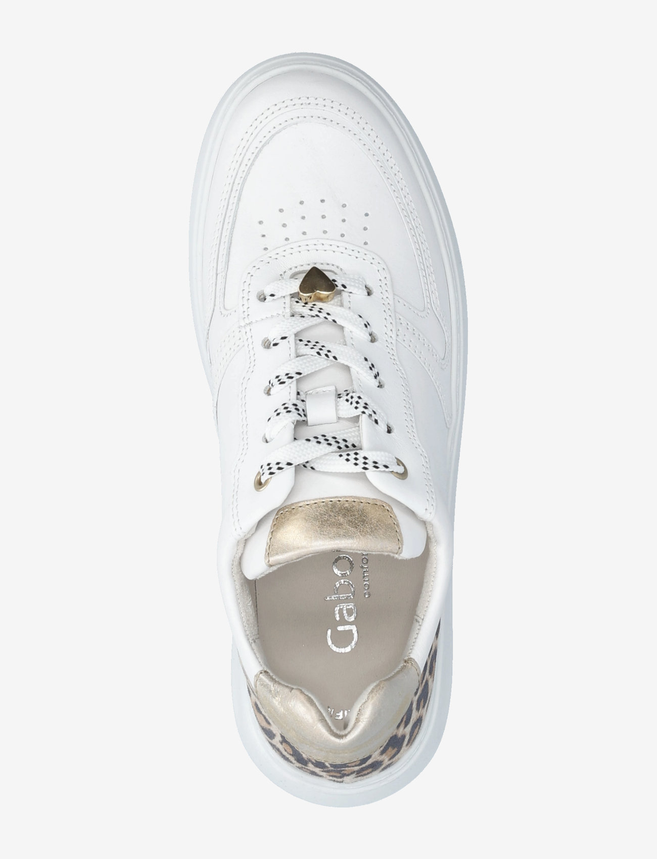 Gabor - Sneaker - niedrige sneakers - white, leopard, gold - 3