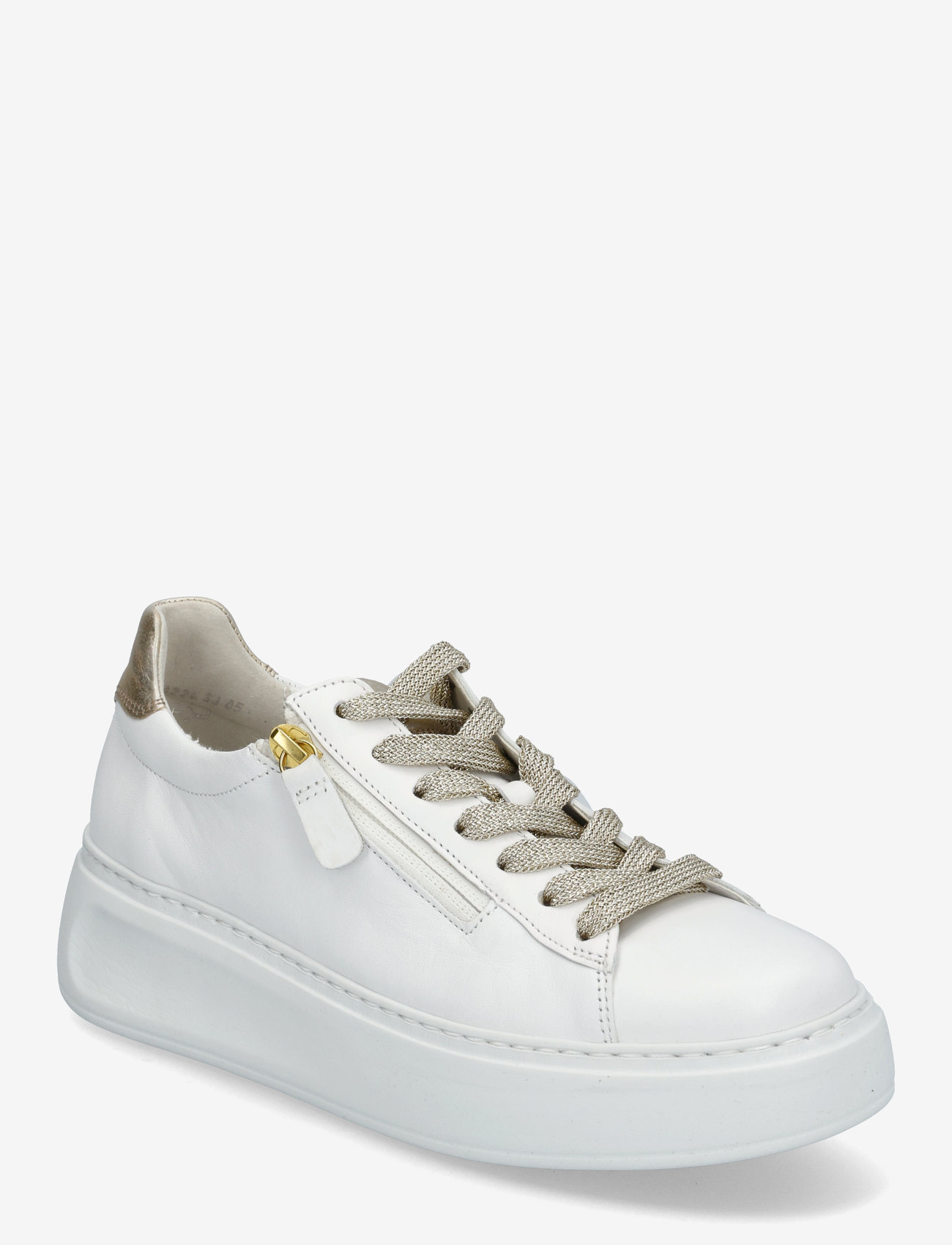 Gabor - Sneaker - niedrige sneakers - white, gold - 0