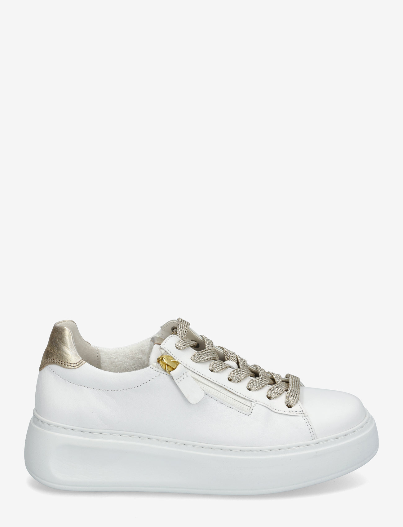 Gabor - Sneaker - niedrige sneakers - white, gold - 1