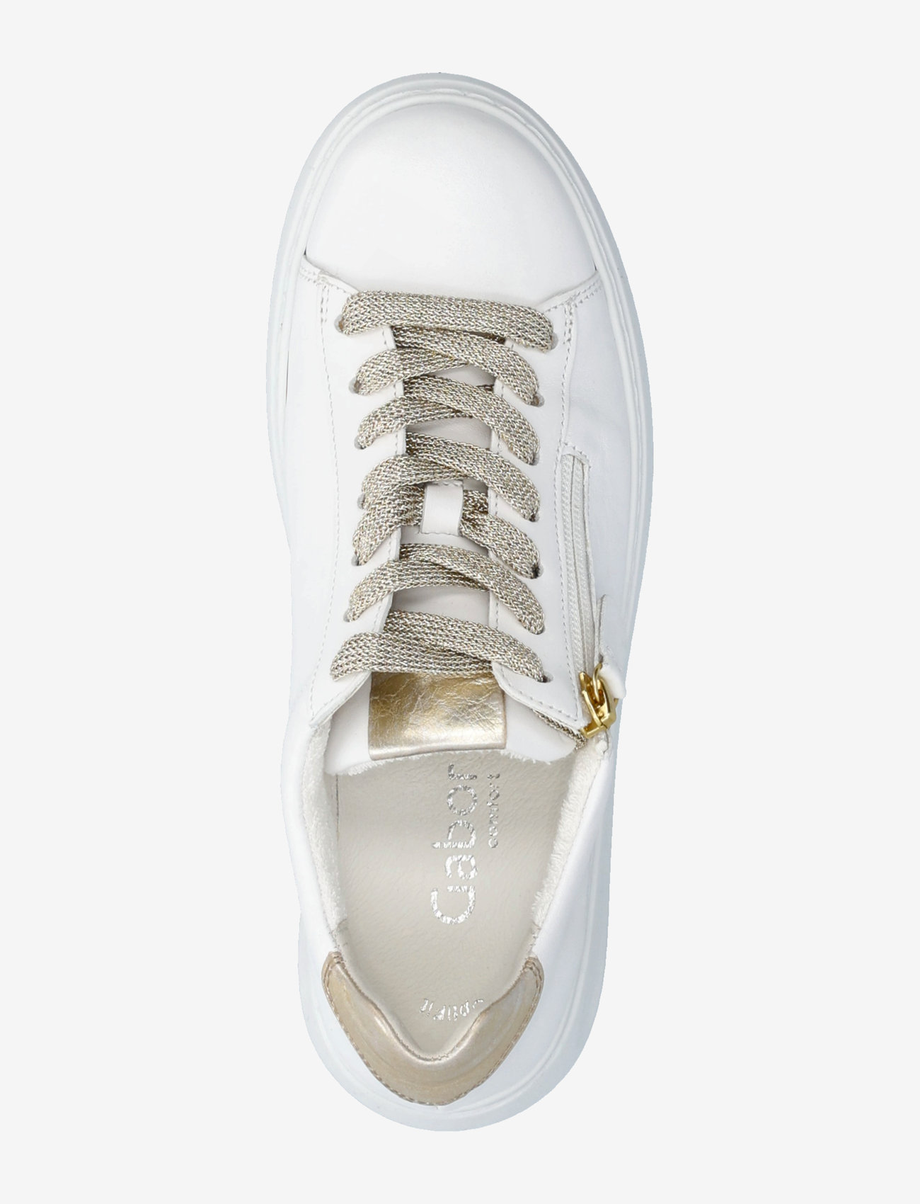 Gabor - Sneaker - niedrige sneakers - white, gold - 3