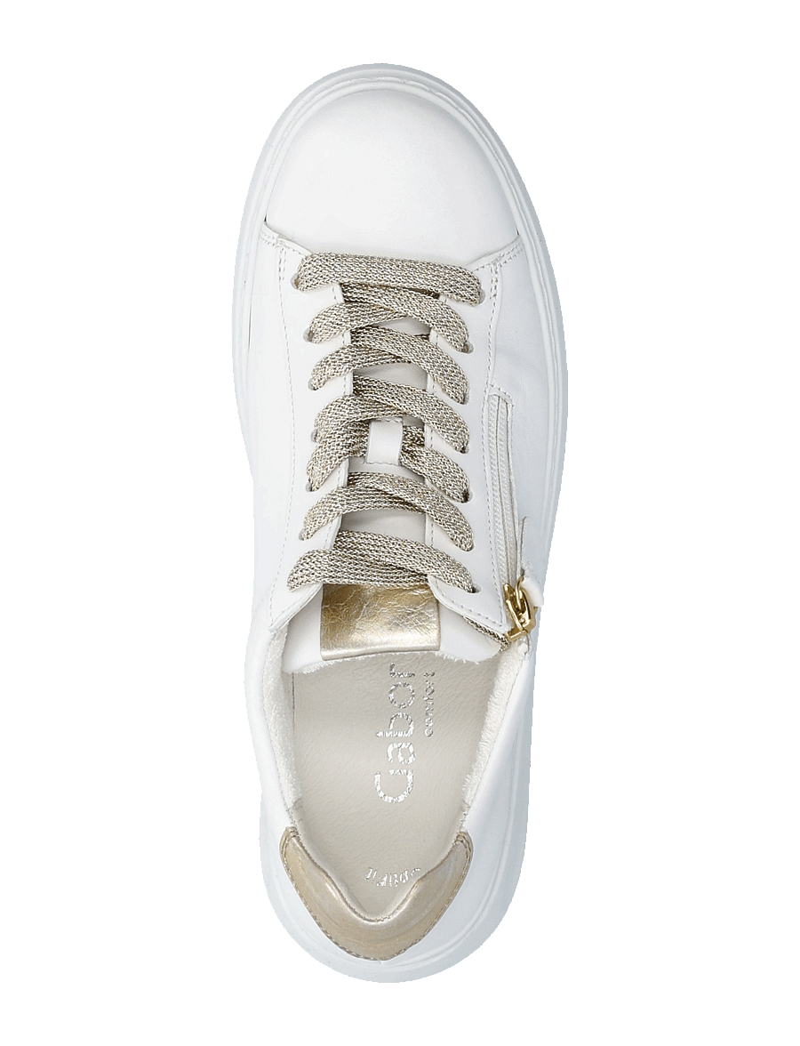Gabor - Sneaker - white, gold - 3