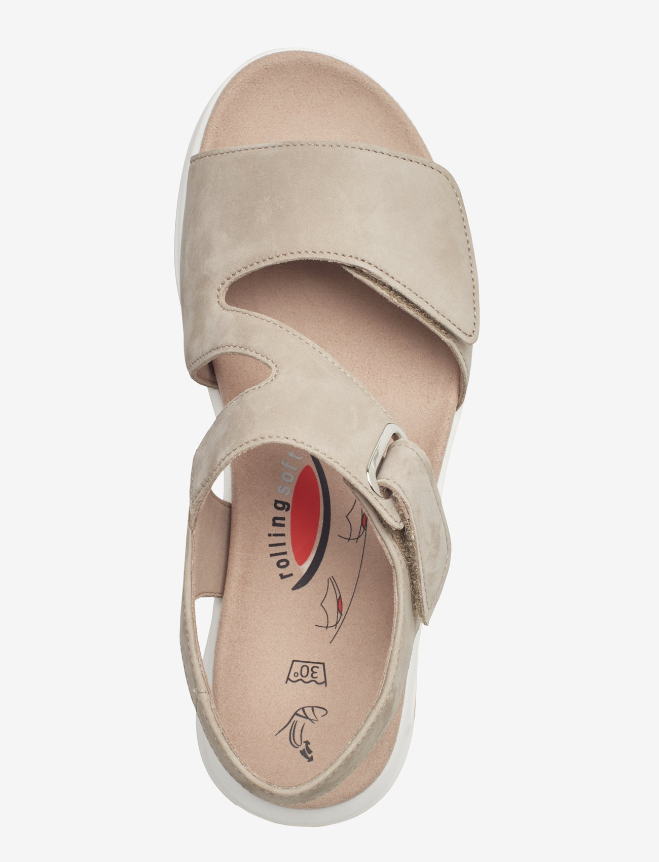 Gabor - rollingsoft sandal - flade sandaler - beige - 3