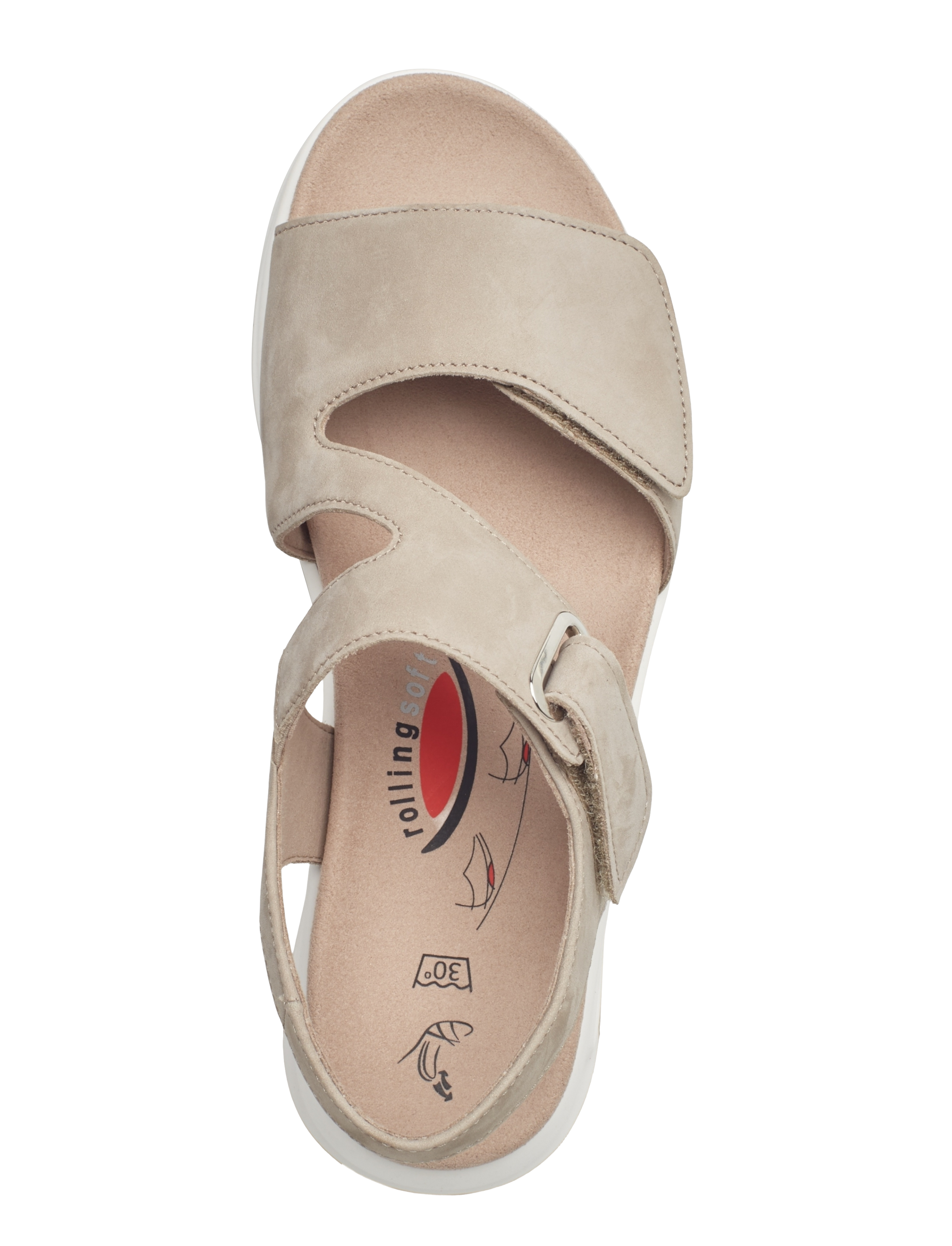 Gabor - rollingsoft sandal - beige - 3