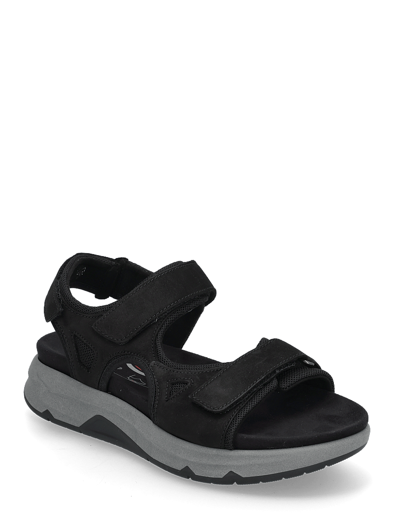 Gabor - rollingsoft sandal - platta sandaler - black - 0