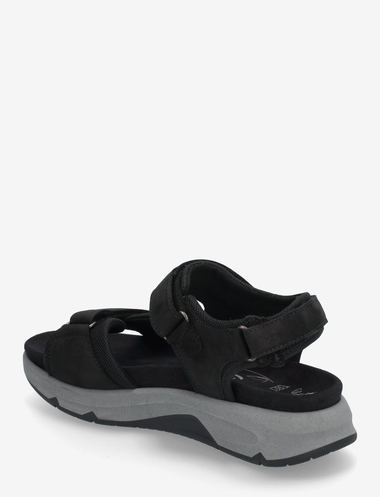 Gabor - rollingsoft sandal - flat sandals - black - 2