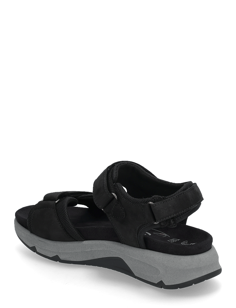 Gabor - rollingsoft sandal - platta sandaler - black - 2