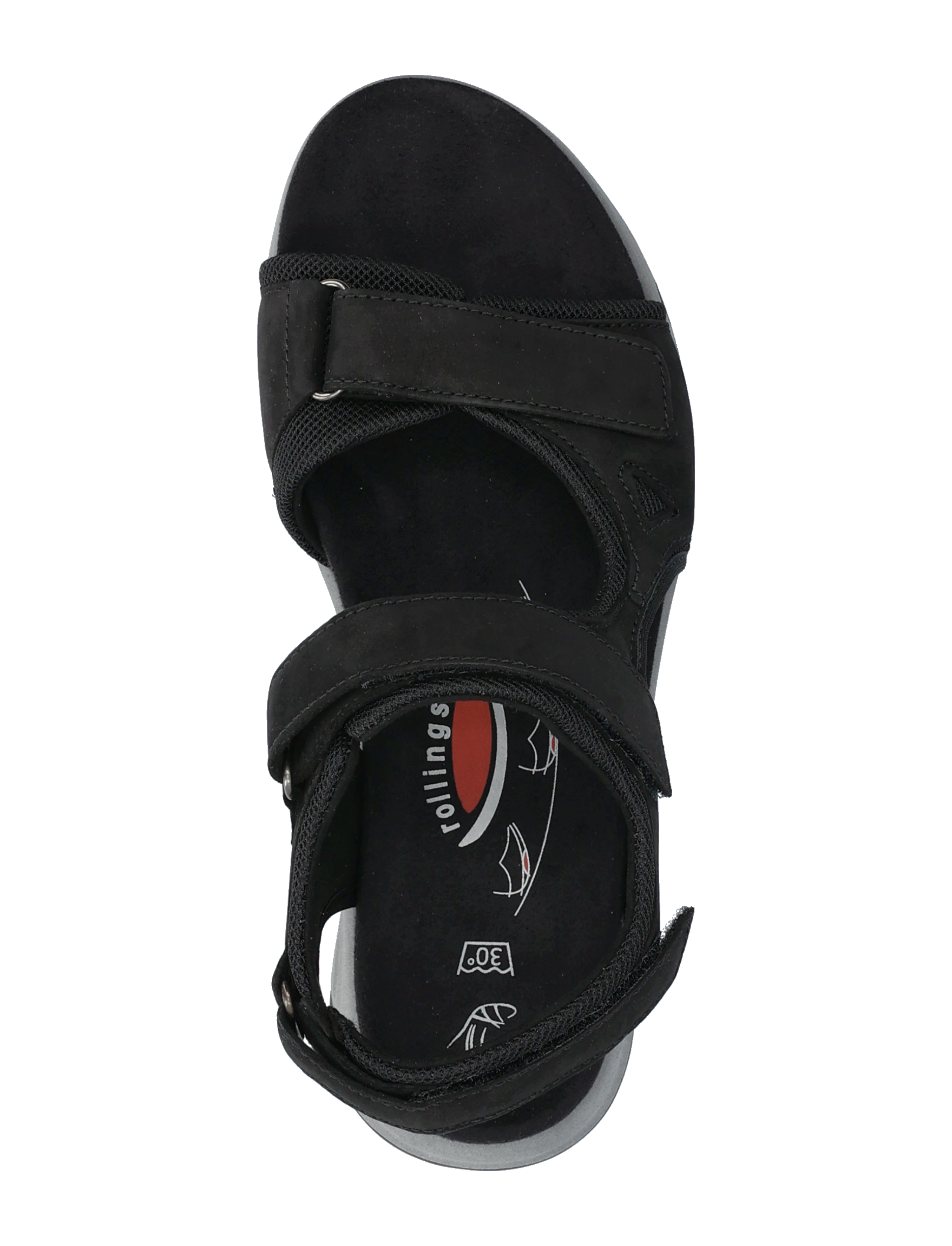 Gabor - rollingsoft sandal - black - 3
