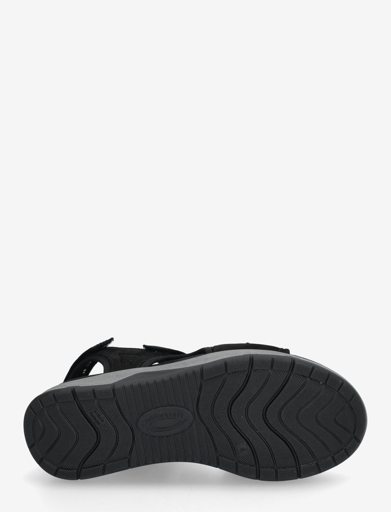 Gabor - rollingsoft sandal - flat sandals - black - 4