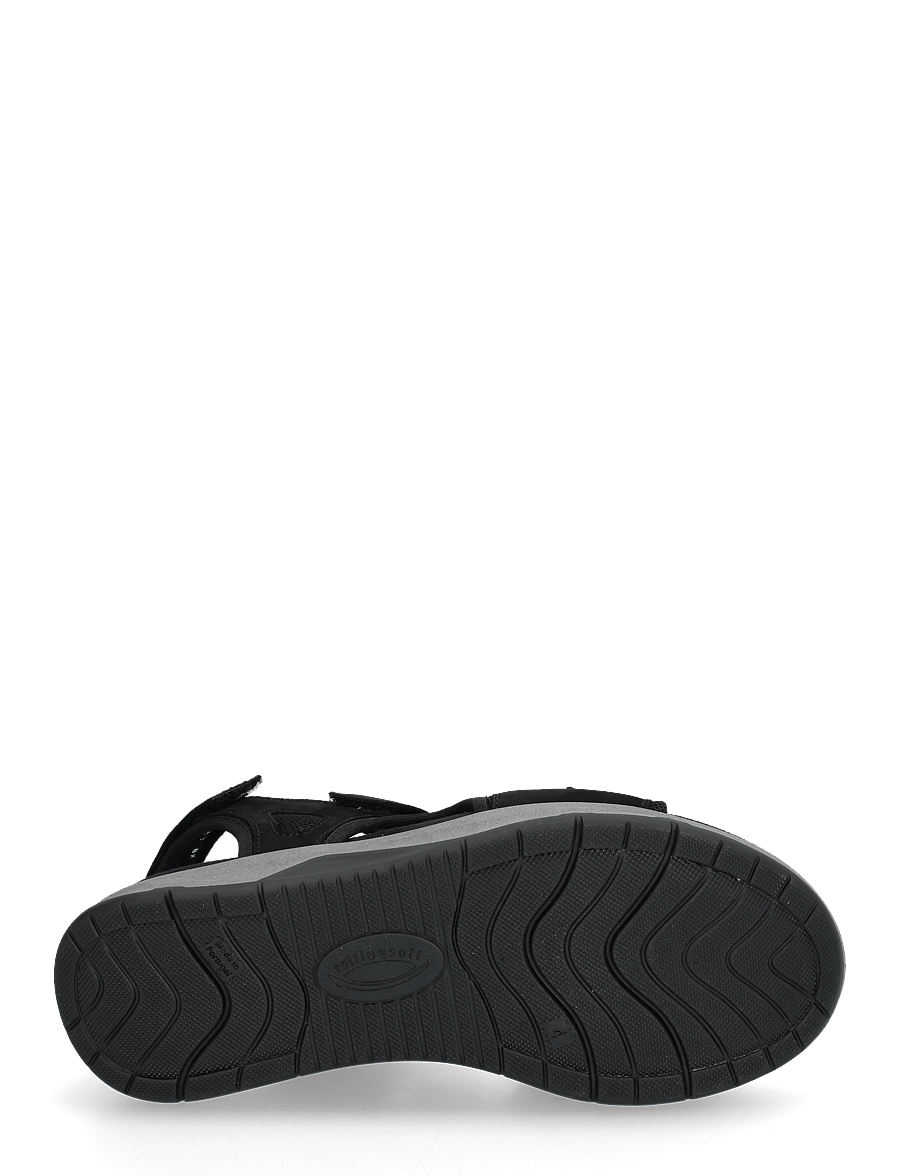 Gabor - rollingsoft sandal - flache sandalen - black - 4
