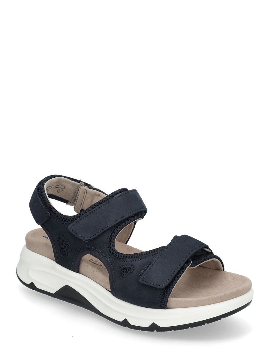 Gabor - rollingsoft sandal - flache sandalen - blue - 0