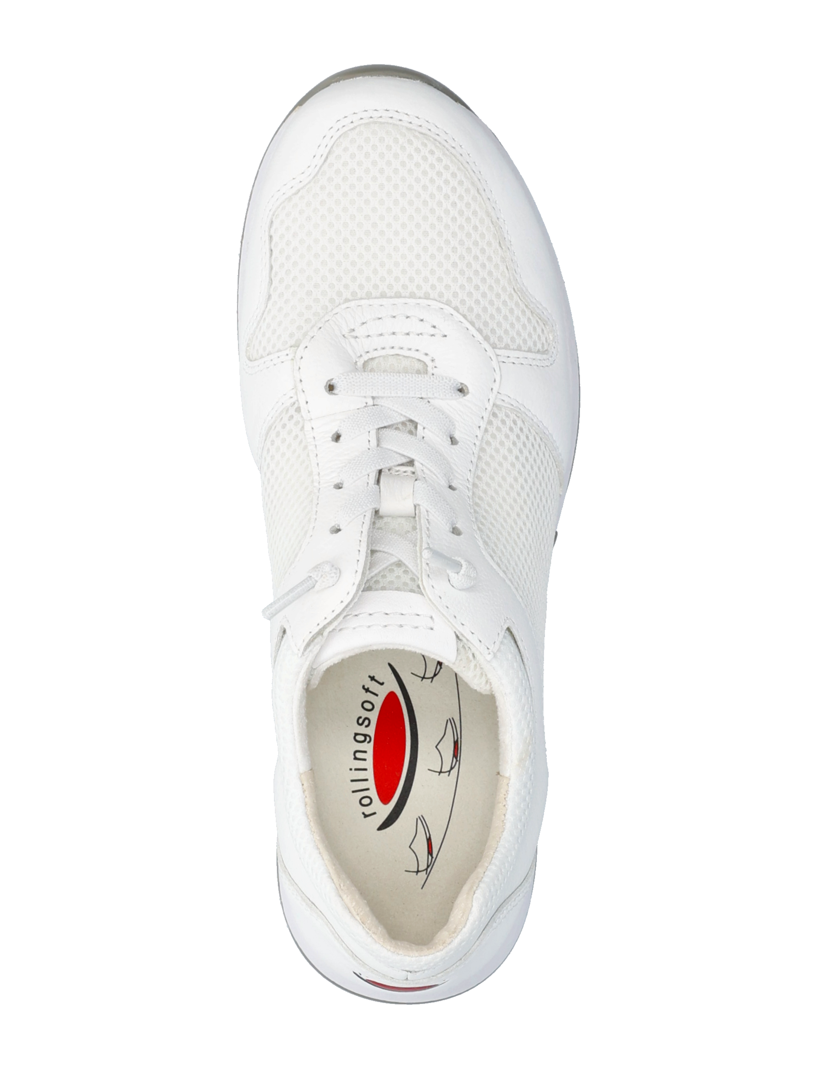 Gabor - rollingsoft sneaker - white - 3