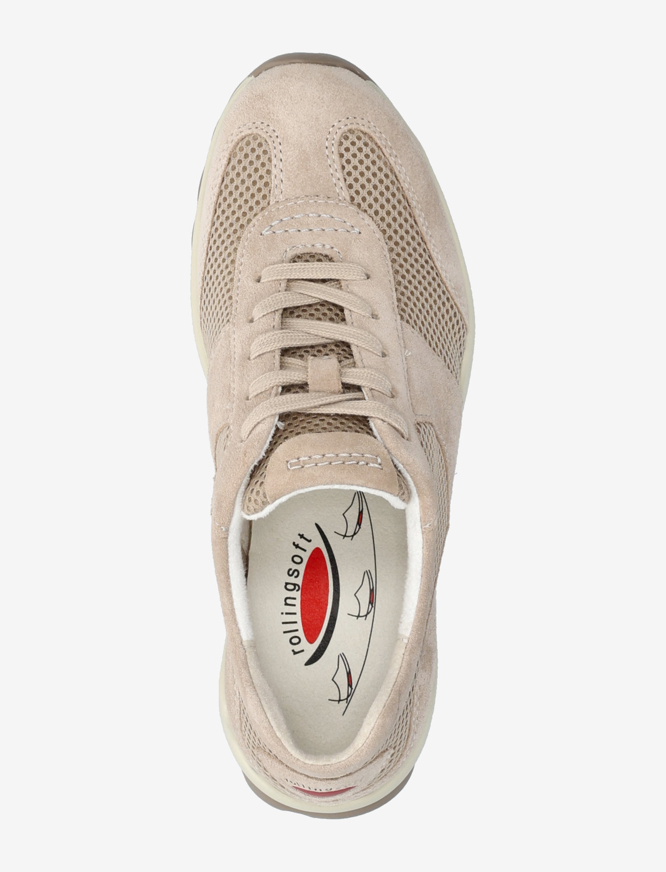 Gabor - rollingsoft sneaker - matalavartiset tennarit - sand - 3