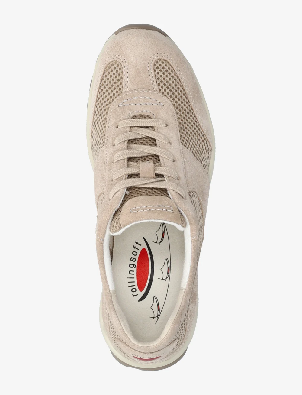 Gabor - rollingsoft sneaker - lave sneakers - sand - 3