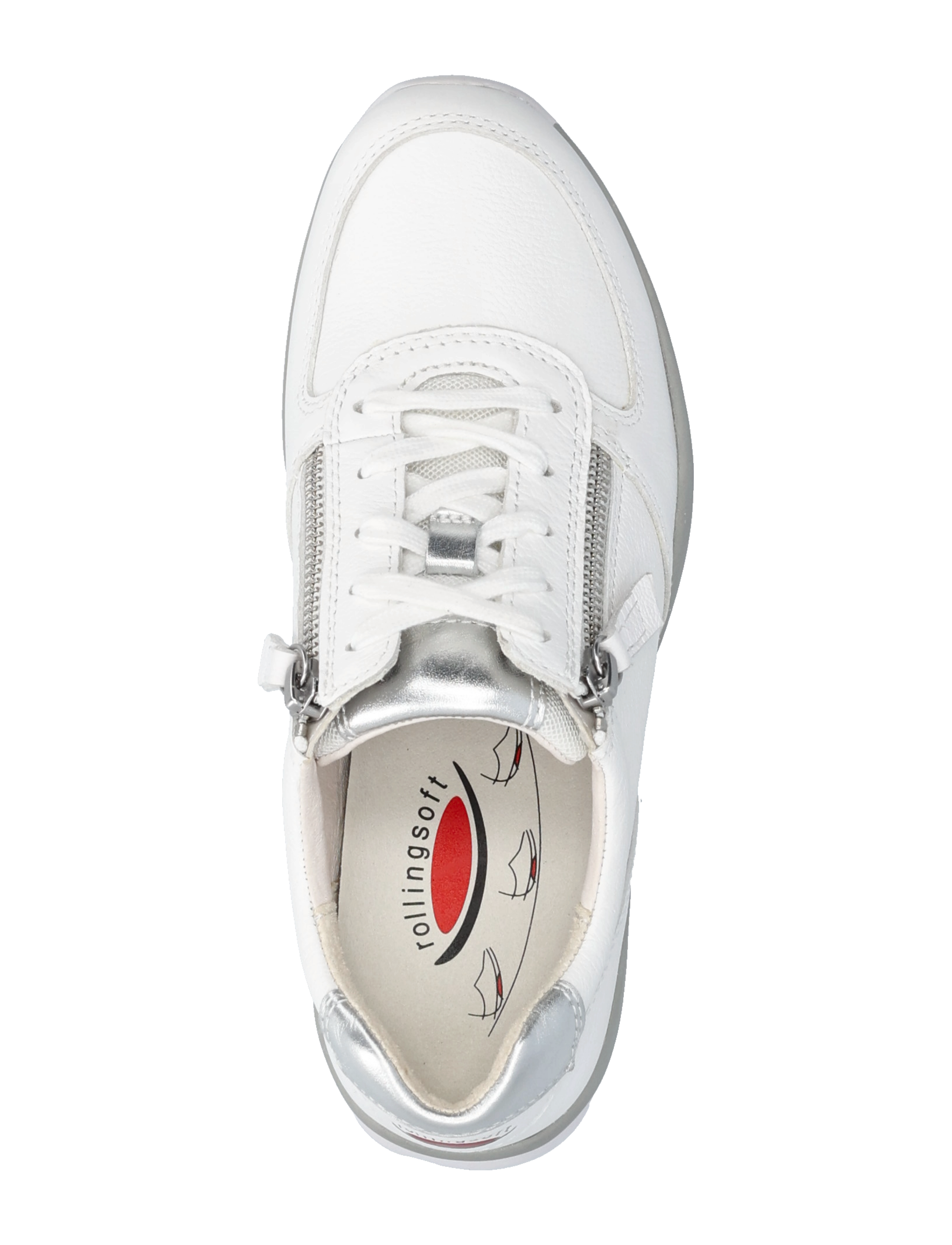 Gabor - rollingsoft sneaker - white - 3