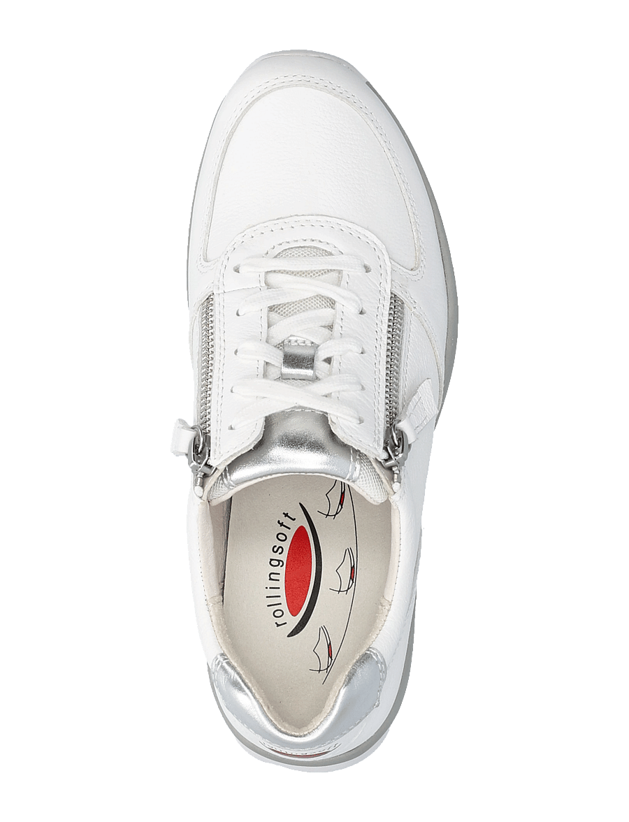 Gabor - rollingsoft sneaker - white - 3