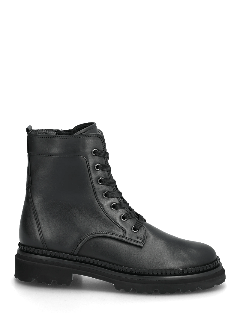 Gabor - Laced ankle boot - platta ankelboots - black - 1