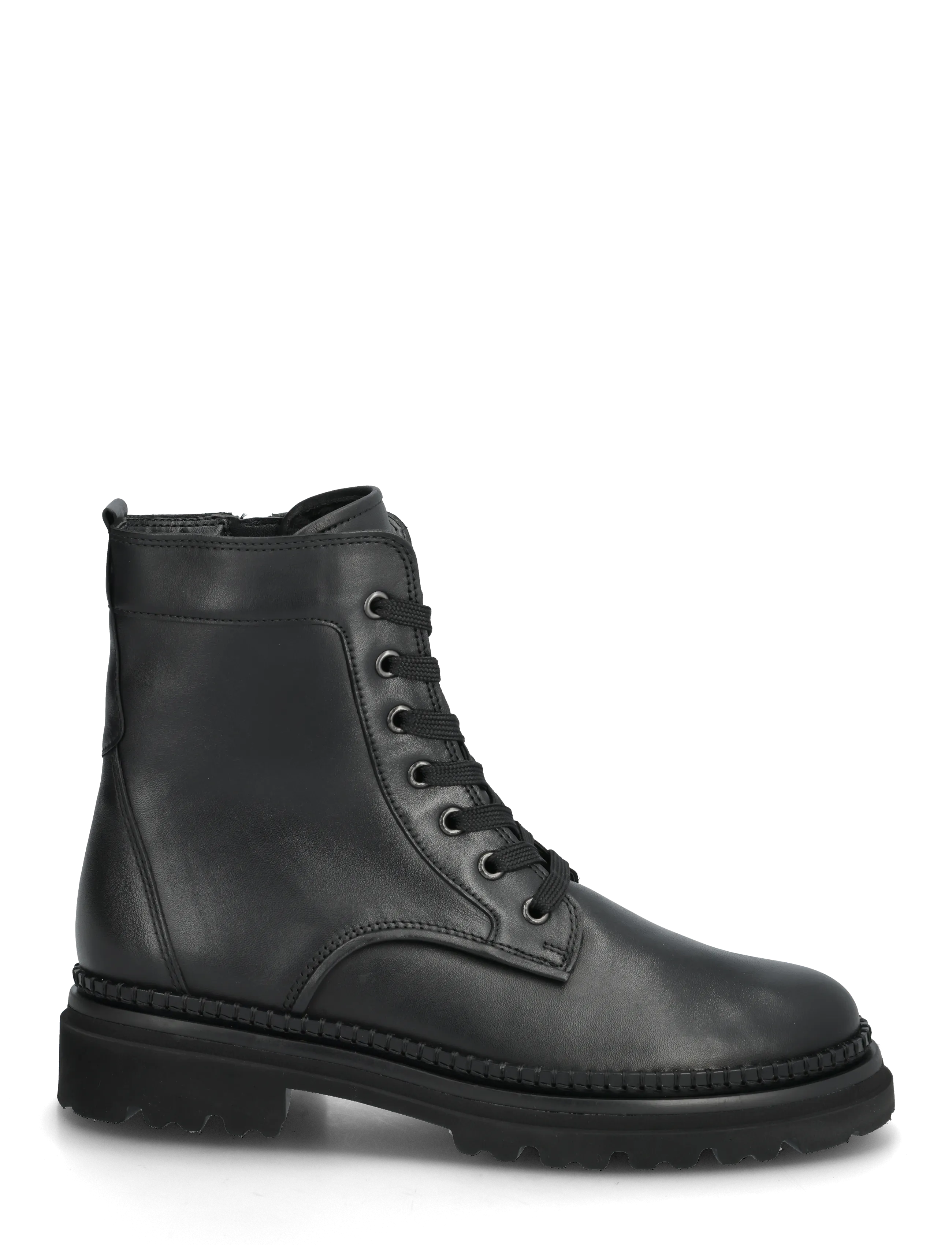 Gabor - Laced ankle boot - flat ankle boots - black - 1