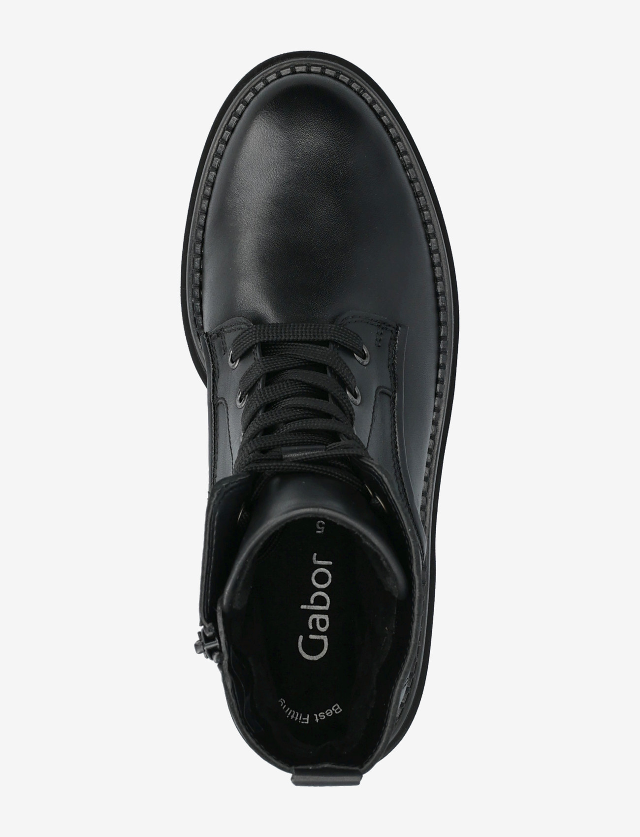 Gabor - Laced ankle boot - flache stiefeletten - black - 3