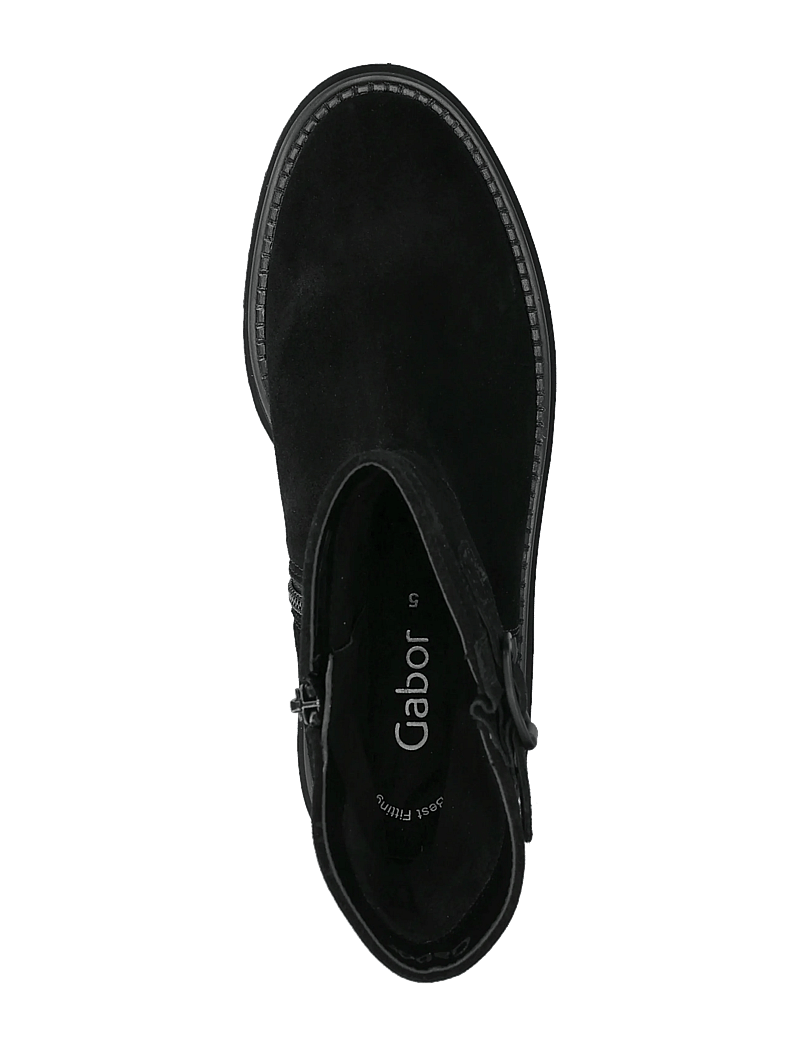 Gabor - Ankle boot - flache stiefeletten - black - 3