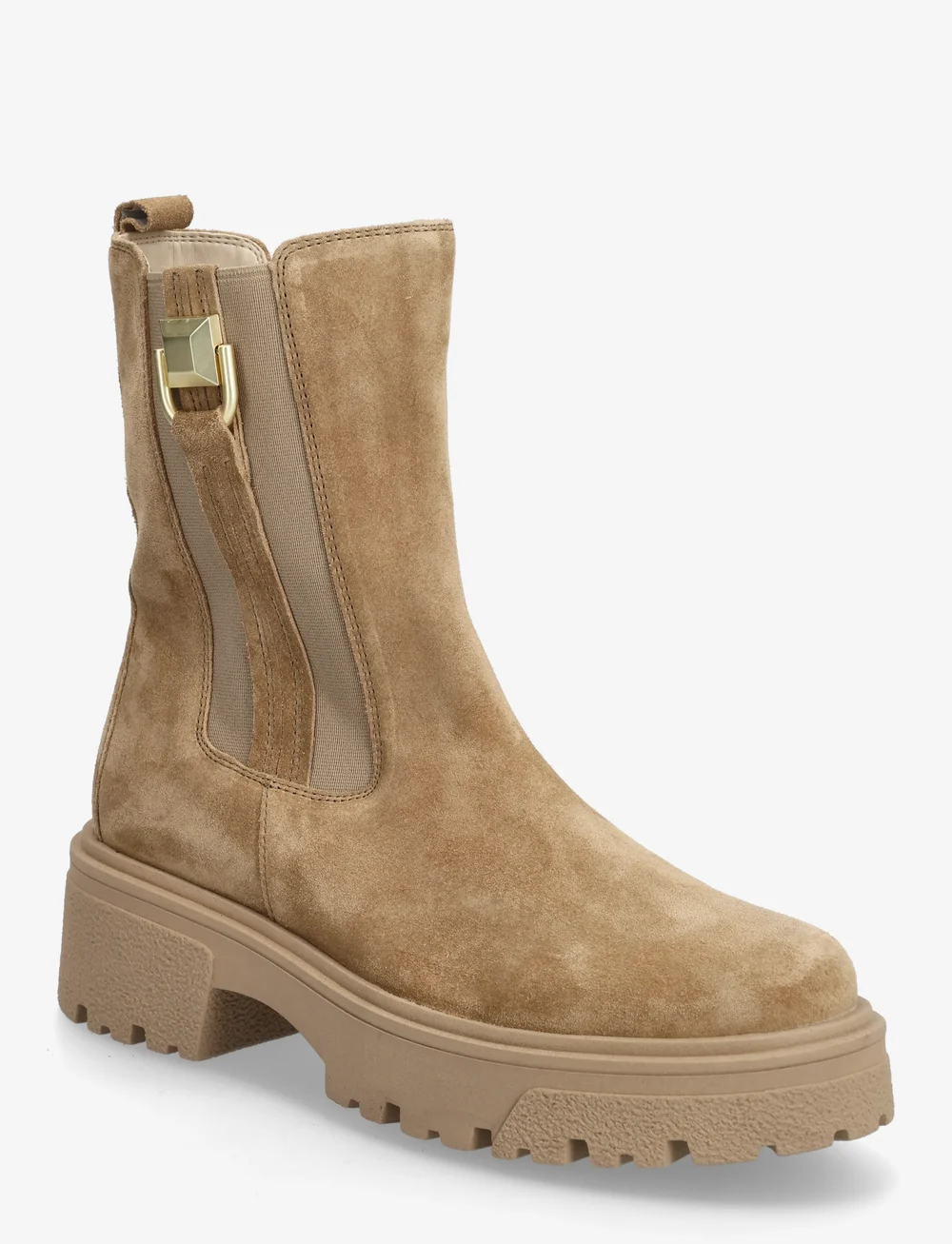 Gabor - Chelsea - flate ankelboots - camel - 0