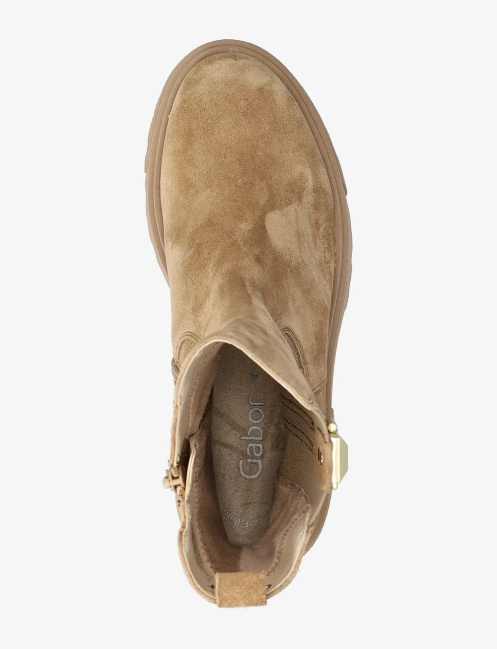 Gabor - Chelsea - flate ankelboots - camel - 3