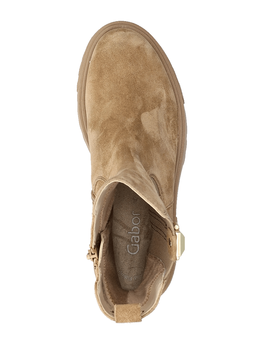 Gabor - Chelsea - platta ankelboots - camel - 3