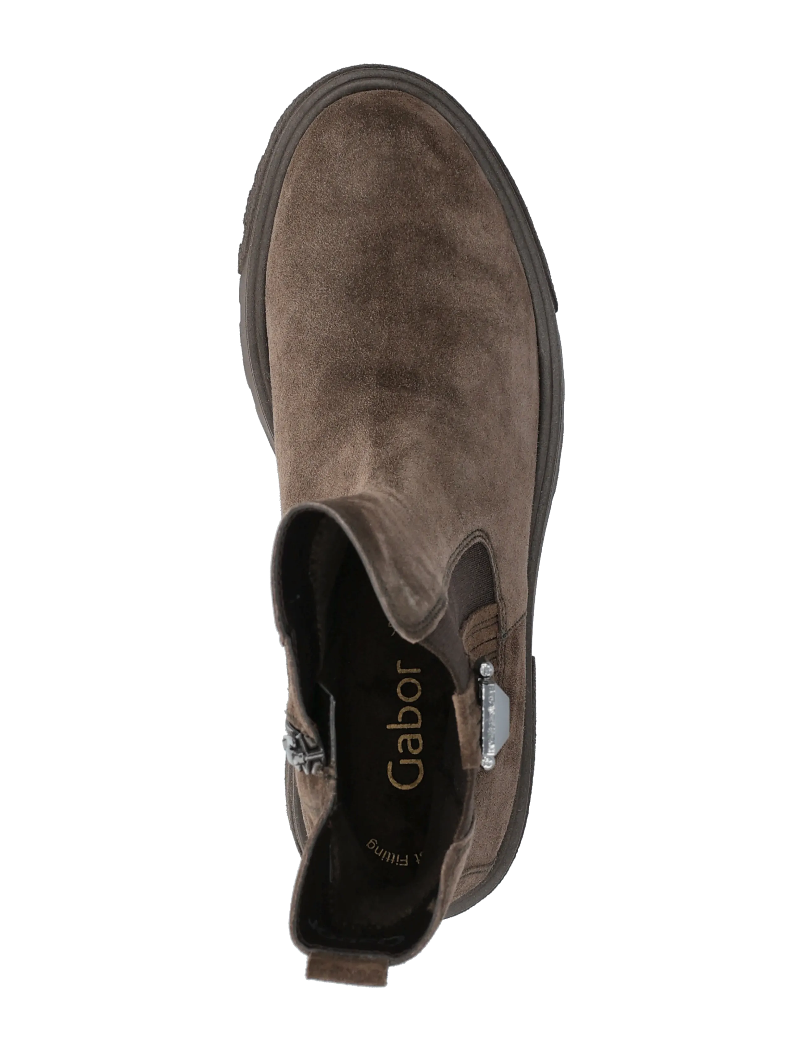 Gabor - Chelsea - madalad poolsaapad - dark brown - 3