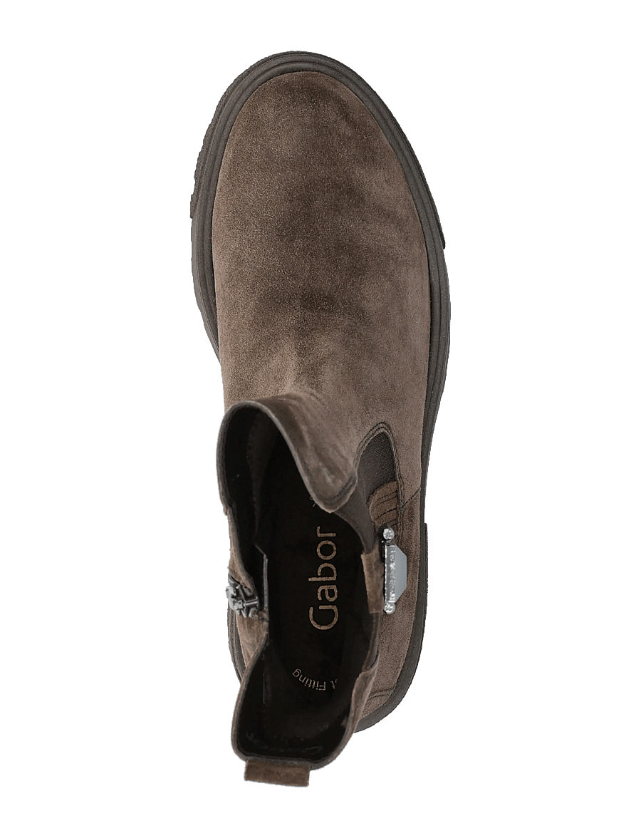 Gabor - Chelsea - platta ankelboots - dark brown - 3
