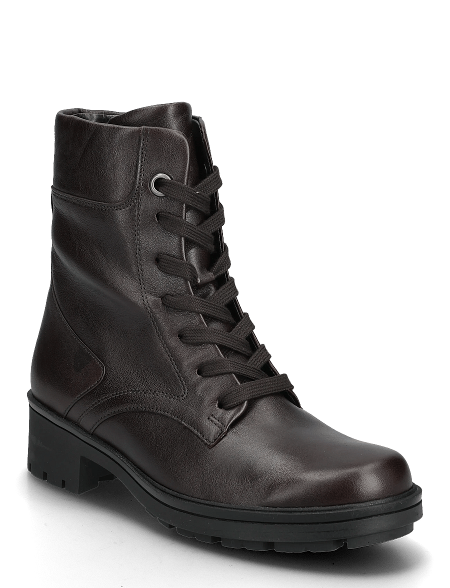 Gabor - Laced ankle boot - botki na obcasie - dark brown - 0