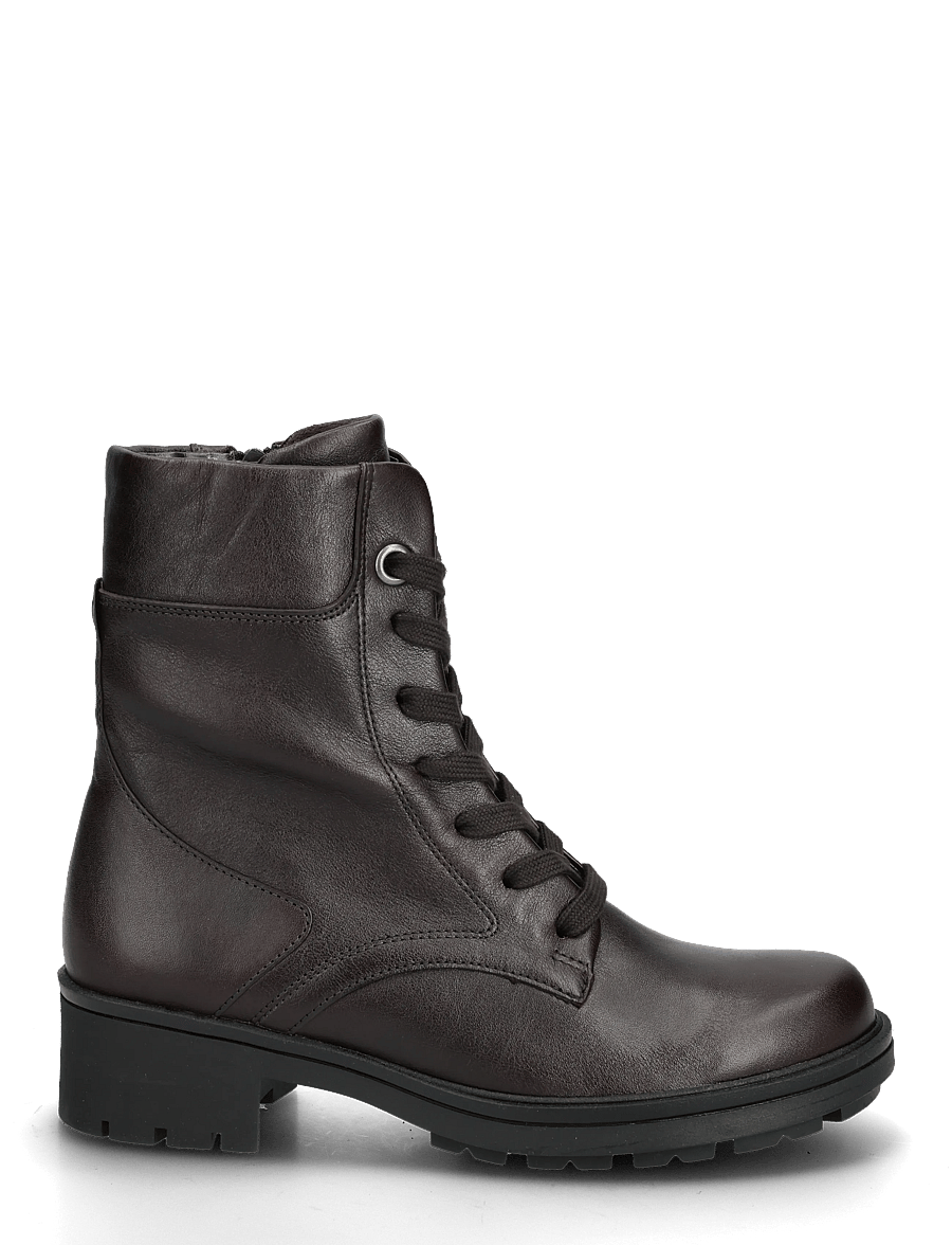 Gabor - Laced ankle boot - botki na obcasie - dark brown - 1