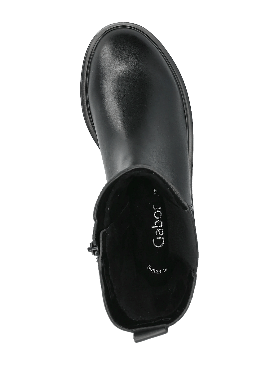 Gabor - Mid chelsea - platta ankelboots - black - 3