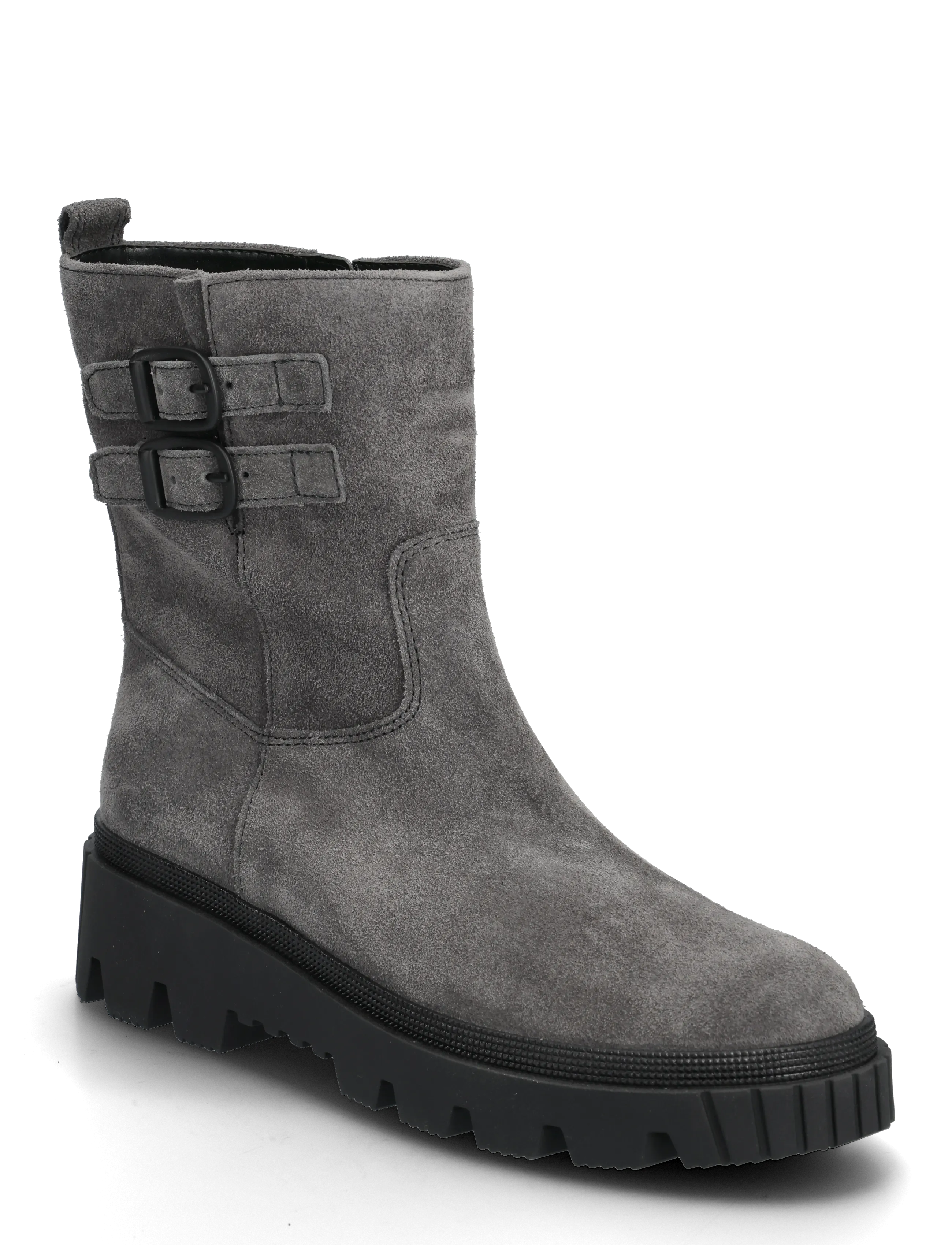 Gabor Ankle Boot, 38.5, Boots, Grau - Boots Flat Heel, Frauen