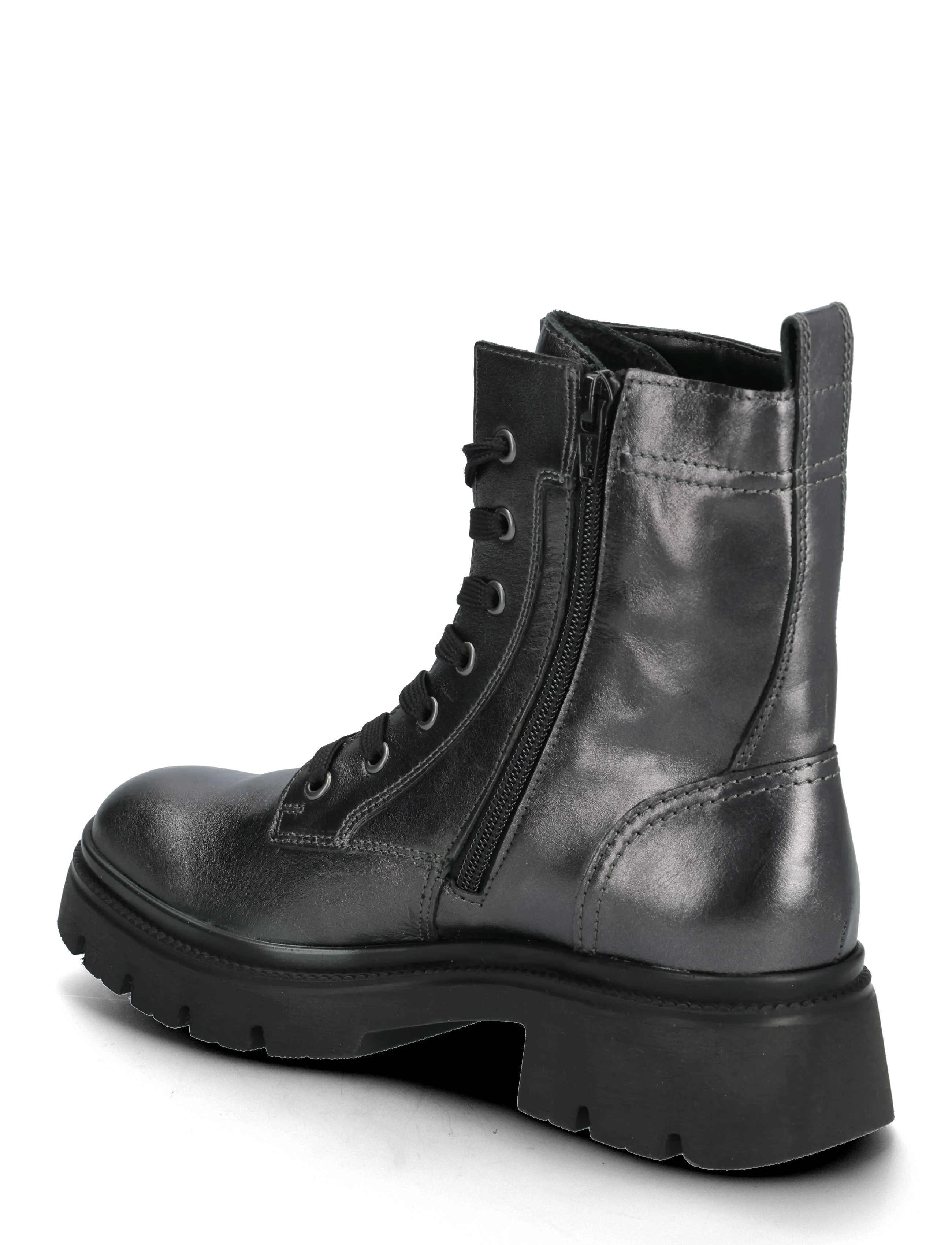 Gabor - Laced ankle boot - kängor - dark silver - 2