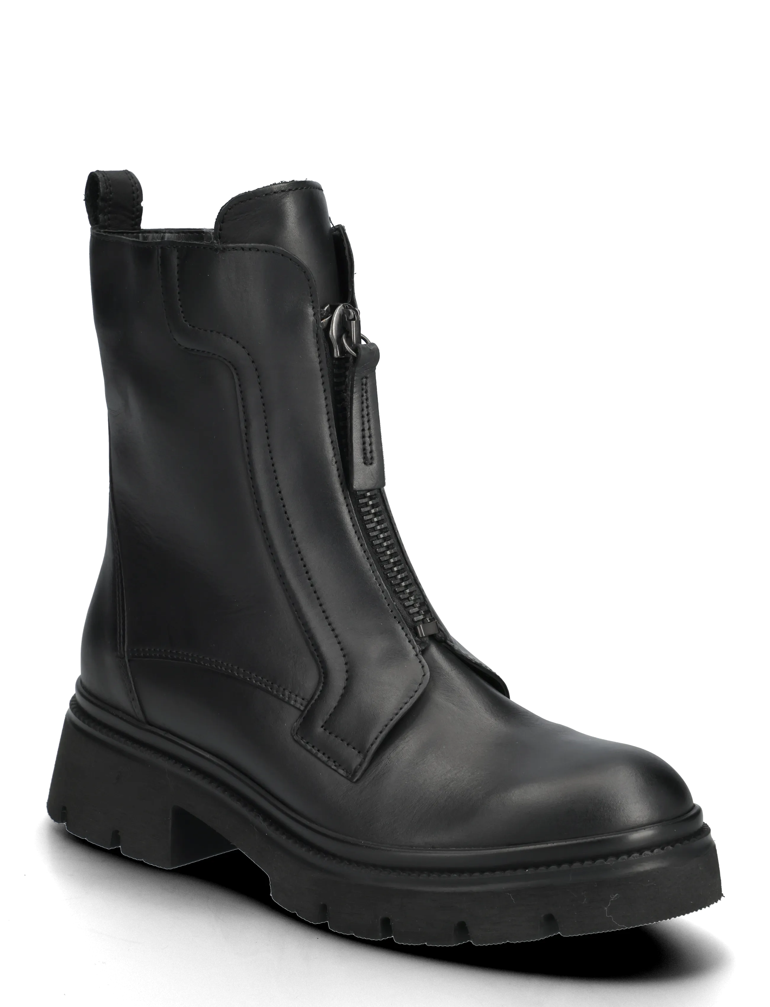 Gabor Ankle Boot, Kvinder, Patent Lynlås Ankelstøvle, Sort, Str: 36