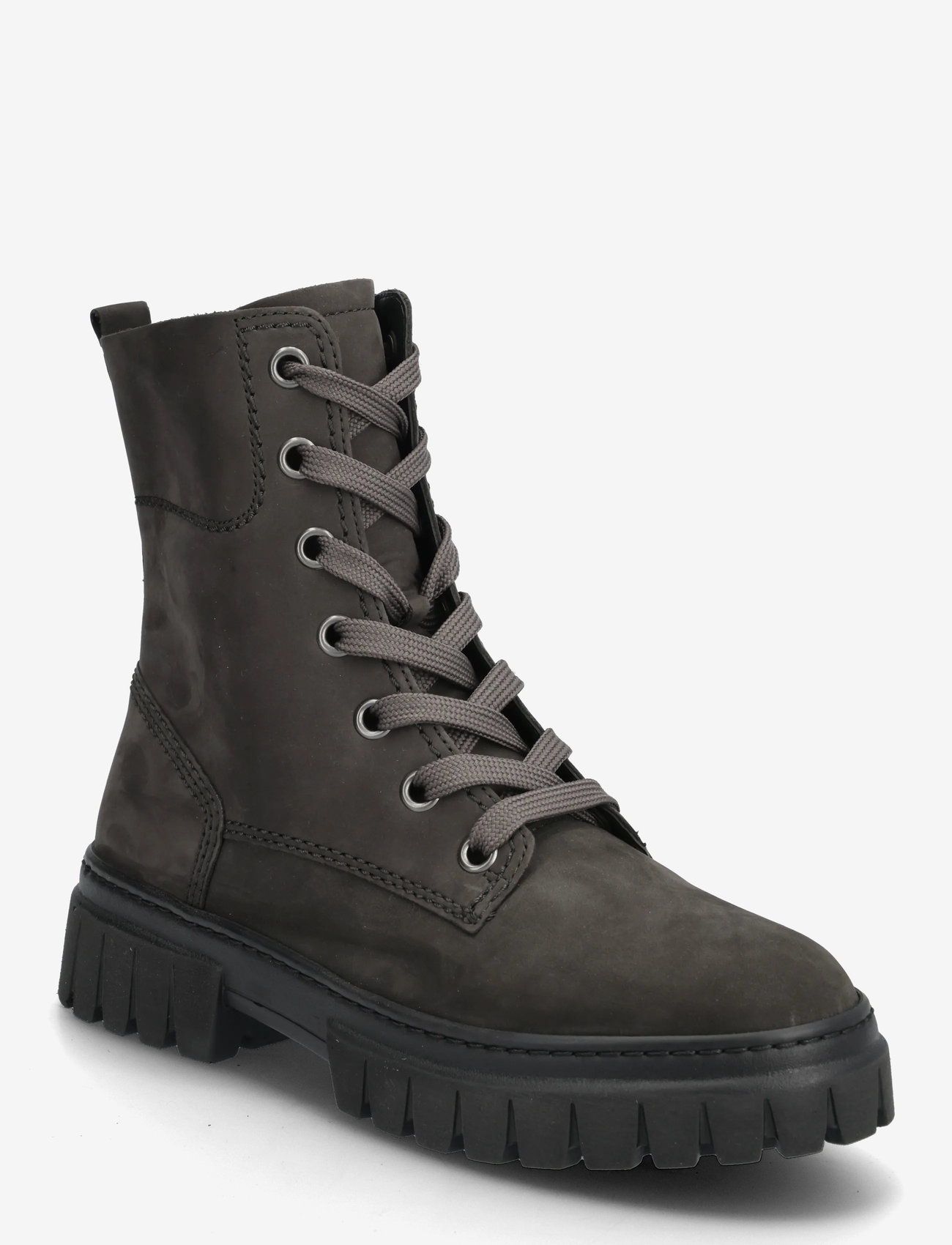 Gabor - Laced ankle boot - flache stiefeletten - dark grey - 0
