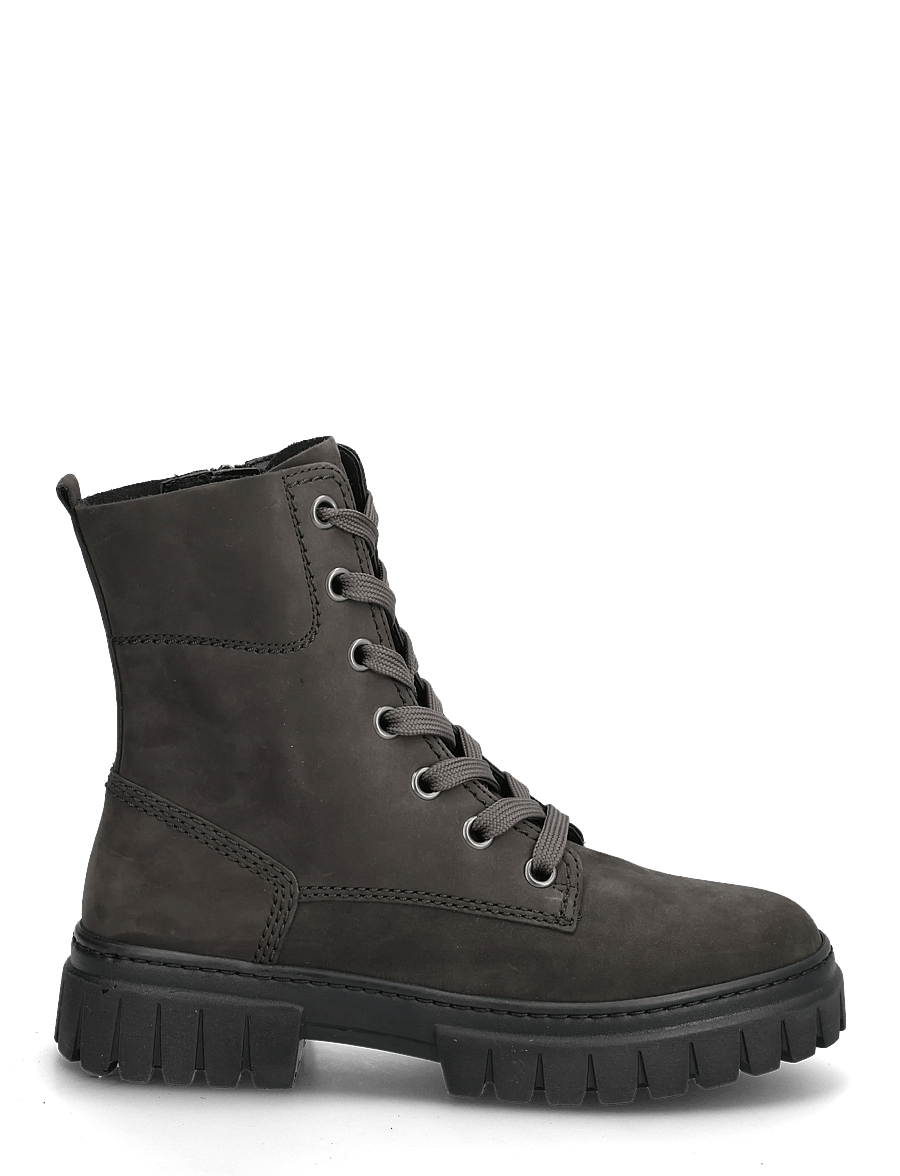 Gabor - Laced ankle boot - flache stiefeletten - dark grey - 1