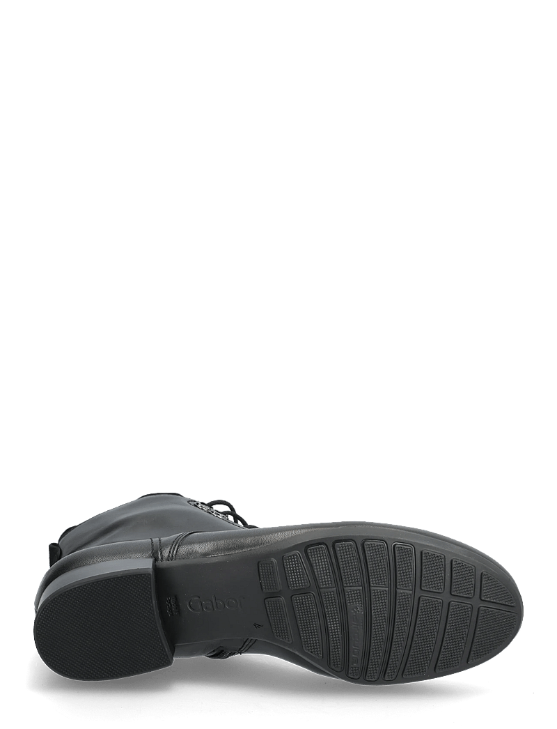 Gabor - Laced ankle boot - Öklastígvél með hæl - black - 4