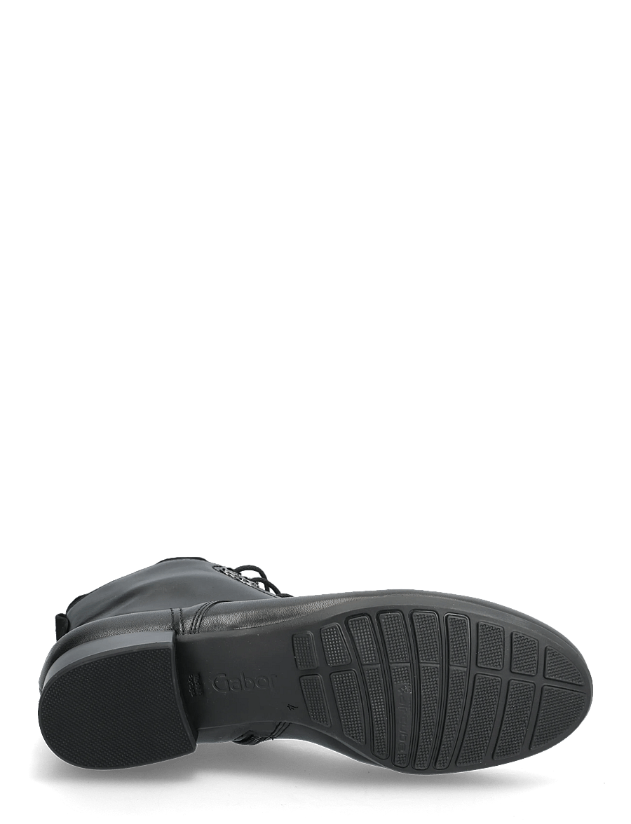 Gabor - Laced ankle boot - stiefeletten mit absatz - black - 4